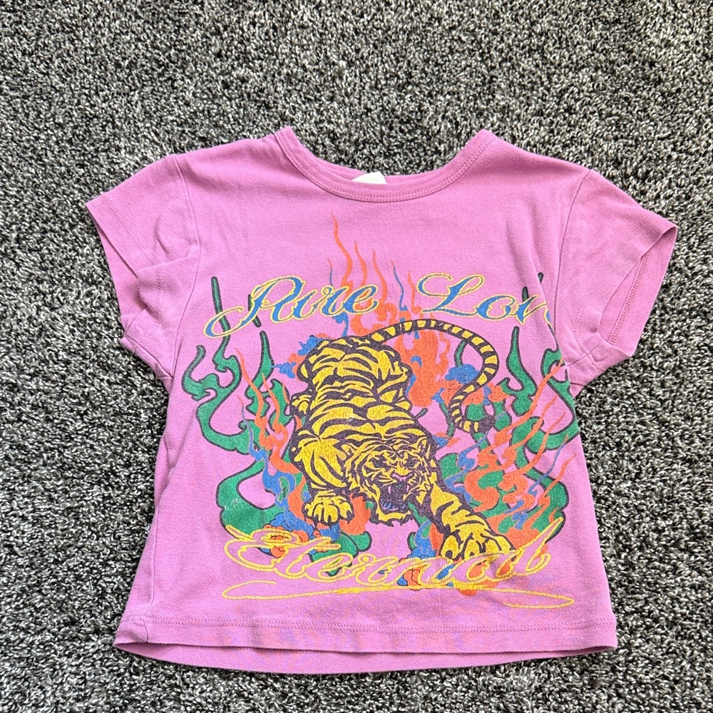pink urban outfitters baby tee